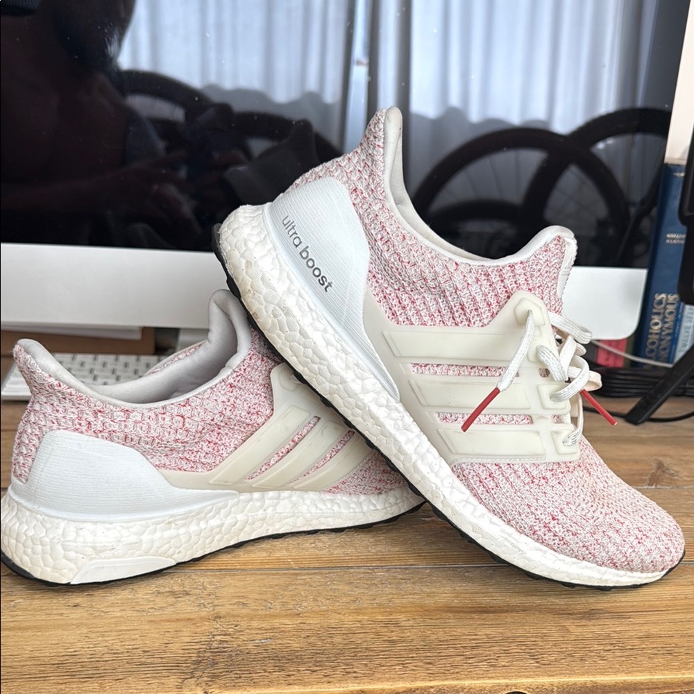2017 ADIDAS ULTRA BOOST 4.0 CANDY CANE WHITE SARLET RED BLACK PINK